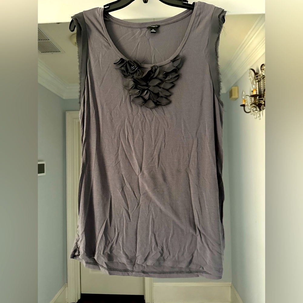 Ann Taylor Women’s Floral Sleeveless Blouse 3D Front Size XL VGUC